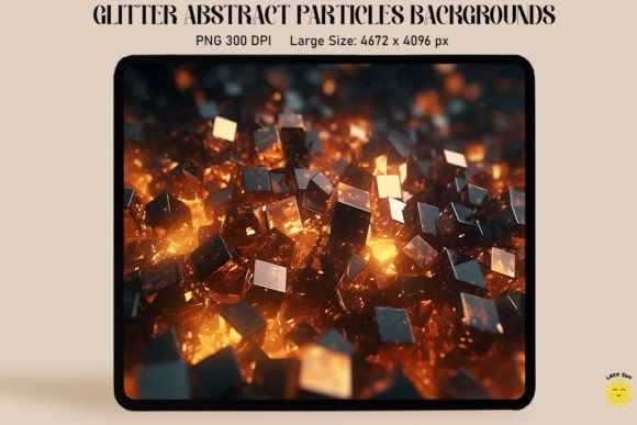 Abstract Brown Particles Backgrounds: Warm, Shimmering Design Assets