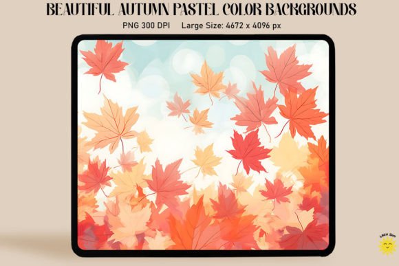 Autumn Maple Leaves Backgrounds: Elevate Your Projects with Pastel Charm