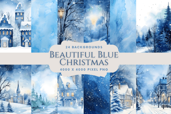 Beautiful Blue Christmas Backgrounds: A Designer's Winter Palette