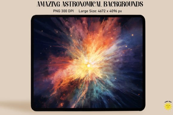 Cosmic Big Bang Backgrounds: Universe Backdrops for Design