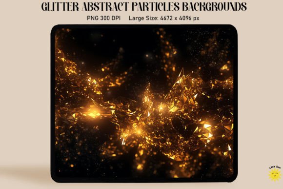 Elevate Your Projects with Abstract Gold Particles Backgrounds
