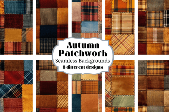 Embrace the Season: Designing with Autumn Patchwork Seamless Backgrounds