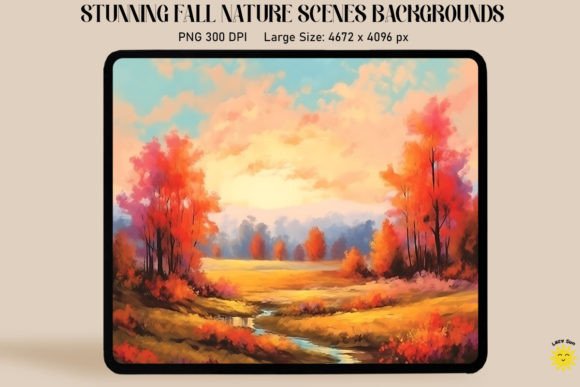 Gentle Fall Landscape Backgrounds: Capturing Autumn's Quiet Beauty