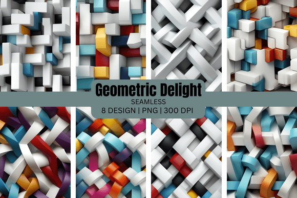 Geometric Delight Seamless Backgrounds for Modern Design
