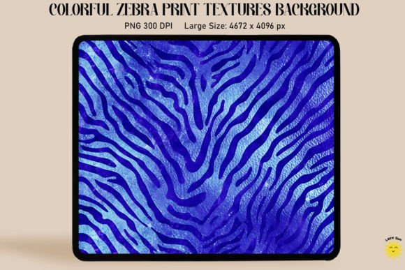 Glitter Indigo Zebra Print Backgrounds: A Vibrant Design Asset