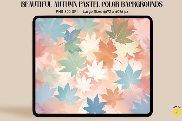 Maple Leaves Pastel Colors Backgrounds: A Designer's Autumn Palette