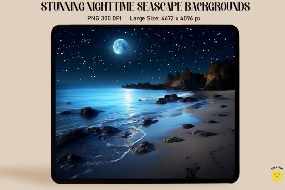 Nocturnal Seashore Scenes: A Deep Dive into Nighttime Seascape Backgrounds