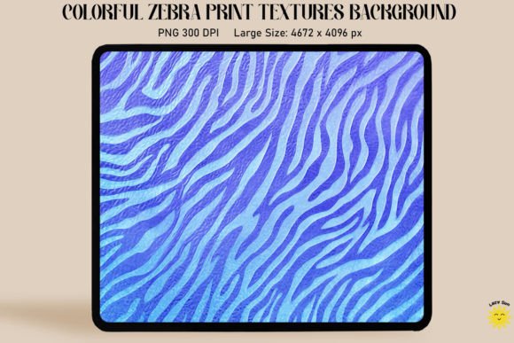Pastel Indigo Zebra Print Backgrounds: A Unique Design Asset