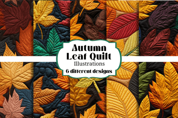 Quilted Fall Autumn Leaf Backgrounds: A Cozy Textured Canvas