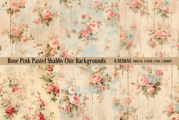 Rose Pink Pastel Shabby Chic Backgrounds: A Designer's Guide