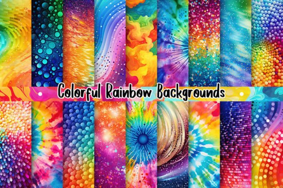 Unleash Creativity with Vibrant Rainbow Backgrounds