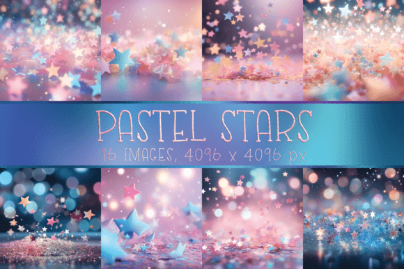 Using Pastel and Bokeh Star Backgrounds for Modern Design