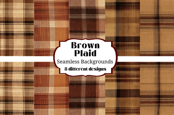 Warmth and Texture: Using Brown Plaid Flannel Seamless Backgrounds
